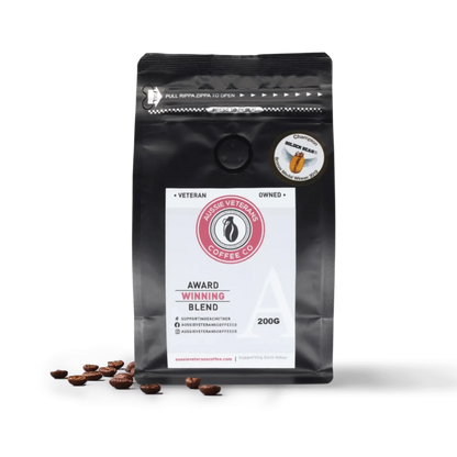 BLEND ALPHA award-winning artisan coffee by Aussie Veteran Coffee Co.