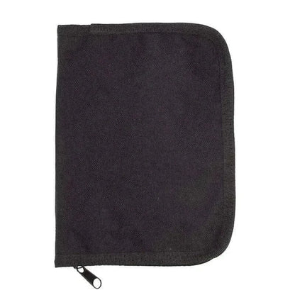VALHALLA Rugged Folder Cover in black, designed for RITR ring binder and notebooks, durable 1000 Denier fabric with secure zip closure.