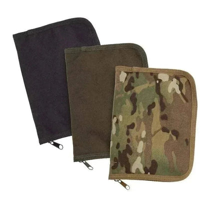 VALHALLA Rugged Folder Cover in AMC-C, Multicam, Black, and Olive for RITR binders and notebooks.