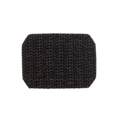 Olive tactical blood type patch with black text and hook backing.