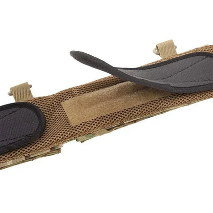 CQB Tactical Belt by Valhalla with MOLLE webbing and rubberized pads.