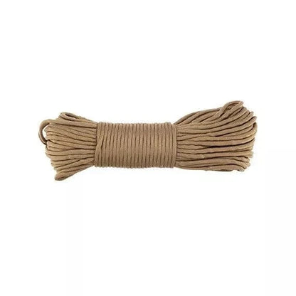 Paracord for survival and camping, 30m length, durable and lightweight.