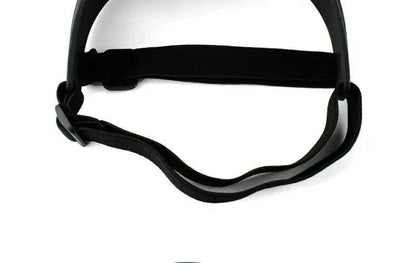 Tactical dog glasses with adjustable straps and UV protection.