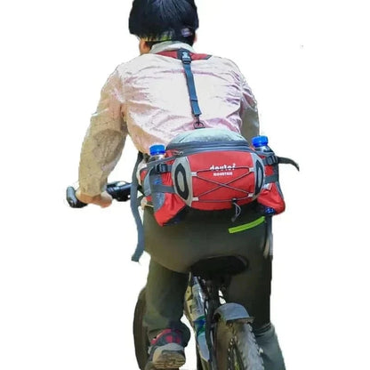 AdaptiPack Nylon Outdoor Companion for cycling with waist bag and adjustable straps.