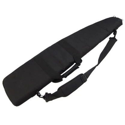 Tactical Rifle Case, water-resistant long gun bag with MOLLE webbing for hunting and airsoft, made from durable 600D Oxford fabric.