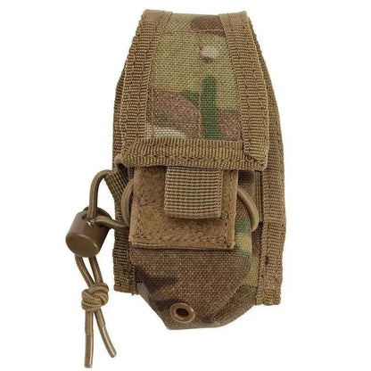 Handheld Radio Pouch for tactical communication, MOLLE compatible.