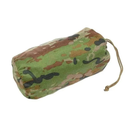 Camouflage camping tarp, 100% waterproof, Australian Compatible Camouflage, compact storage.