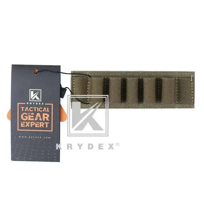 Tactical Cyalume Stick Holder made from durable 500 Denier Cordura Nylon, featuring 5 holes for storage and hook-backed attachment.