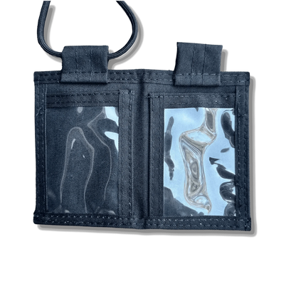 Tactical ID Holder with nylon build and versatile compartments.