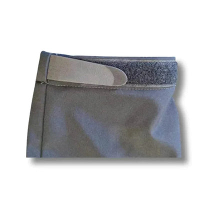 Close-up view of Valhalla tactical jacket sleeve with adjustable Velcro strap.