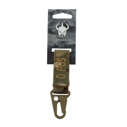 Blood Group Keychain with Snaphook by Valhalla for quick identification in emergencies.