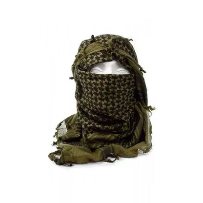 Shemagh Tactical Scarf by Valhalla, 100% cotton, 110x110 cm, desert protection accessory.