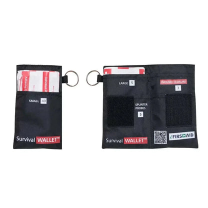 Compact SURVIVAL Best Pet First Aid Kit with essential tools and treats for pet care.