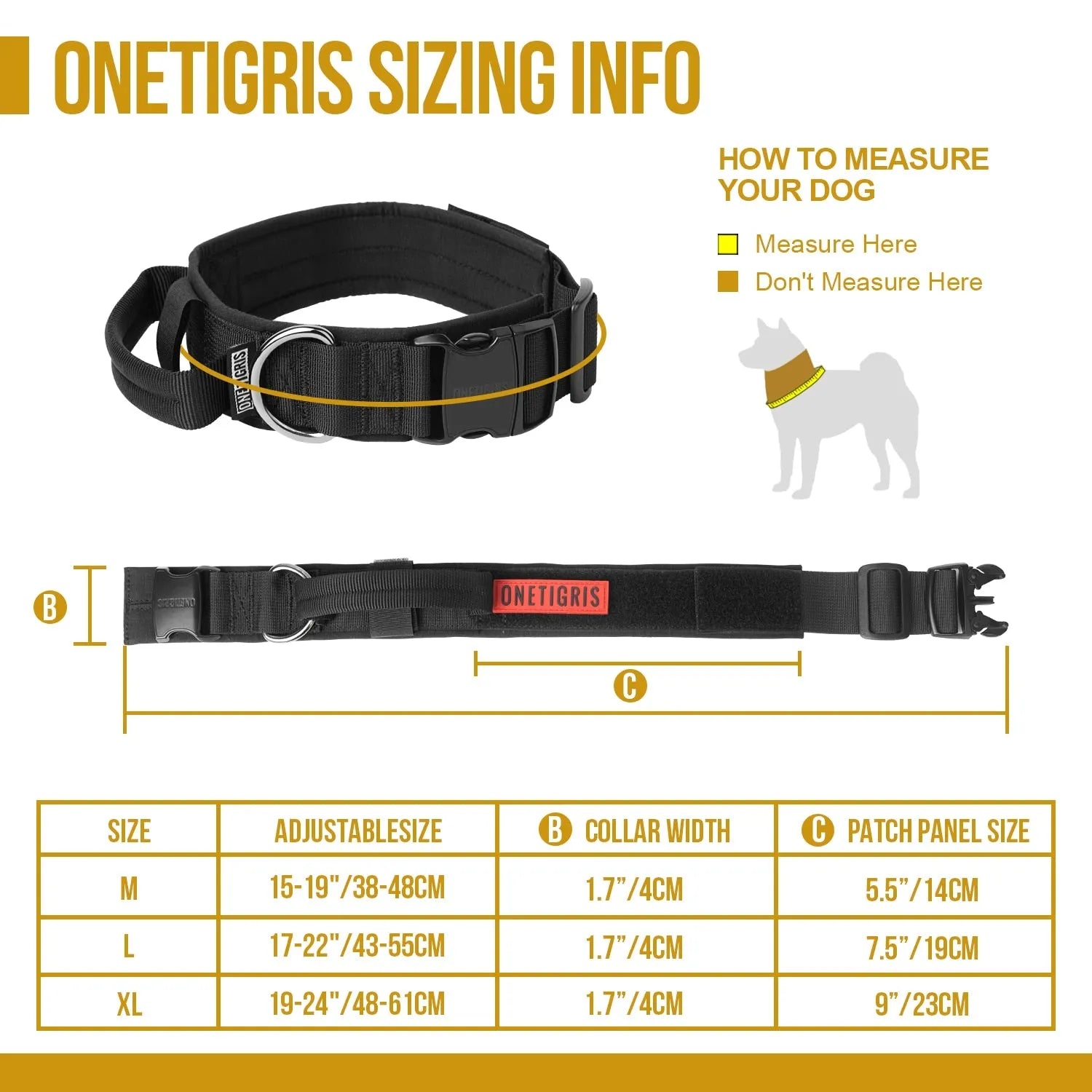 Tactical Dog Collar JustGoodKit Tactical Dog Collar Animals & Pet Supplies