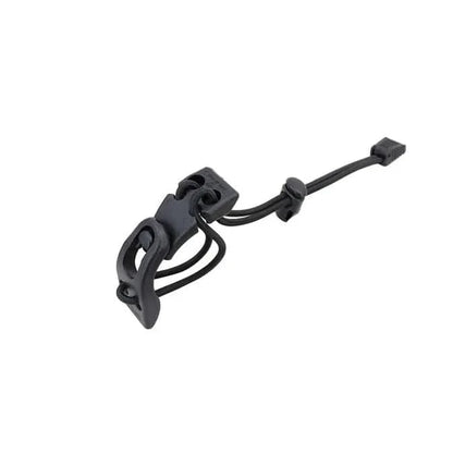 Multi-Purpose MOLLE Webbing Buckle Clip in tactical black for securing gear.