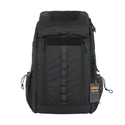 Medical backpack for survival and emergency, durable CORDURA material, compact design.