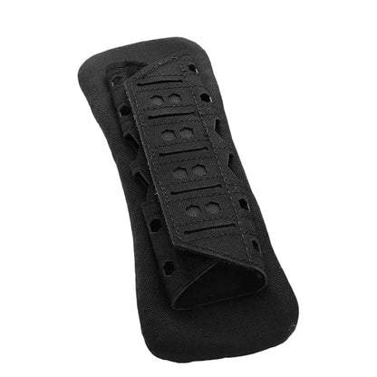Laser-Cut Shoulder Strap Pads in black, featuring premium nylon and breathable mesh for enhanced comfort and durability.