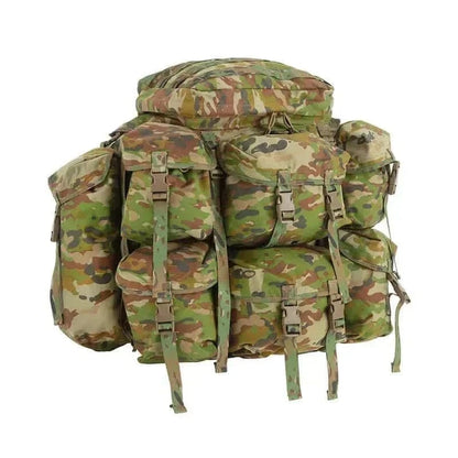 ALICE Pack by Valhalla in Australian MultiCam, detachable pouches, durable 1000D Cordura material.