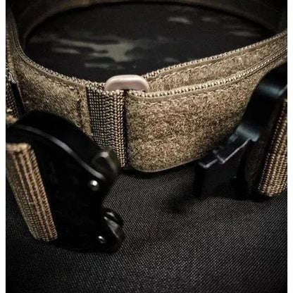 Valhalla ECS Tactical Battle Belt with Austri Alpin Cobra Buckle and MOLLE system, ideal for military and outdoor use.