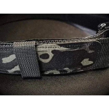 Valhalla ECS Tactical Battle Belt with MOLLE system and camouflage design.