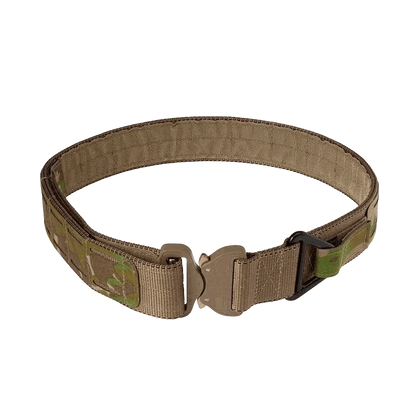 Valhalla ECS Tactical Battle Belt with Austri Alpin Cobra Buckle and laser-cut MOLLE system.
