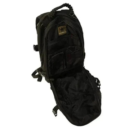 Tactical Everyday Carry Pack by Valhalla, open view showing organized compartments and durable design.