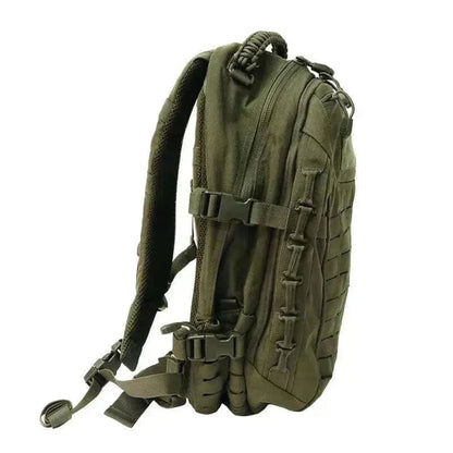 Tactical Everyday Carry Pack by Valhalla with MOLLE system and versatile compartments.