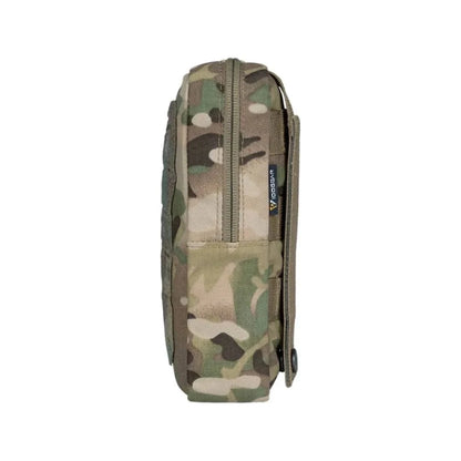 Tactical Utility Pouch in Multicam pattern, high-quality nylon, 11.5x19.5x4cm, durable and versatile design.