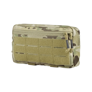 Tactical MOLLE Pouch for EDC in camouflage, featuring durable 500D nylon material with MOLLE attachment system.