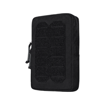 Tactical utility pouch in black, high-quality nylon, versatile design.