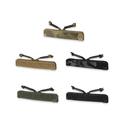 Tactical Double Zipper Storage Pouch in various colors, durable nylon, ideal for quick access on tactical vests.