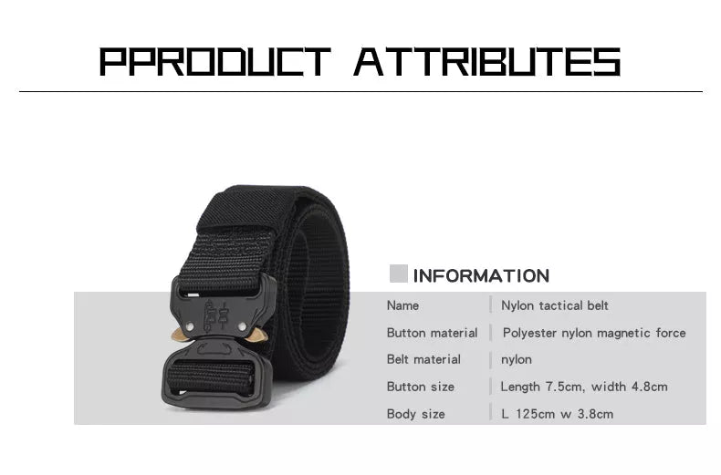 Nylon Tactical Style Belt for Everyday Wear JustGoodKit Nylon Tactical Style Belt for Everyday Wear Nylon Tactical Style Belt for Everyday Wear
