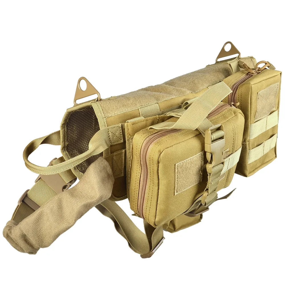 Dog Harness with Optional MOLLE Pouches | JustGoodKit