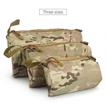 Camouflage EDC Organiser in three sizes for everyday carry items.