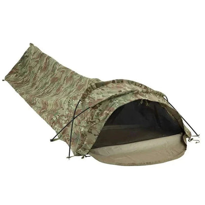 Spacious and breathable Valhalla Bivi Bag Shelter with X-Dome frame for outdoor protection.