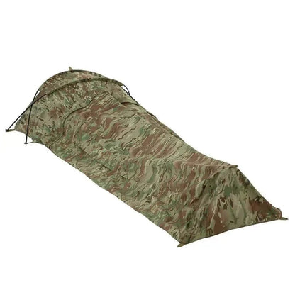 Spacious Valhalla Bivi Bag Shelter with X-Dome frame, waterproof, breathable fabric, and mozzie mesh.