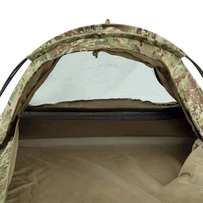 Spacious and breathable Valhalla Bivi Bag Shelter with X-Dome frame for outdoor protection.